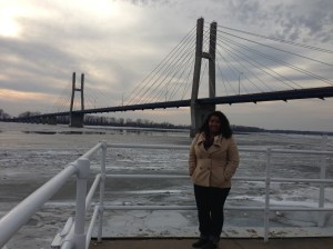 The Mighty Mississippi- frozen solid.
